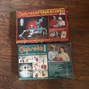 Capsela 400 Science Discovery System Toys Capsela 375 Boxes Manuals Lot